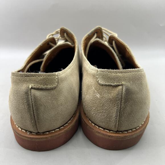 Allen Edmonds Boone Casual Oxford Men Size 9.5 D Beige Suede Vibram Gumlite Shoe main image 7